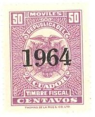 Stamp, Coat of Arms, overprinted, Ecuador,  , Coats of Arms