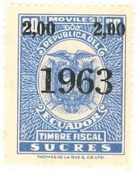 Stamp, Coat of Arms, surcharged, Ecuador,  , Coats of Arms