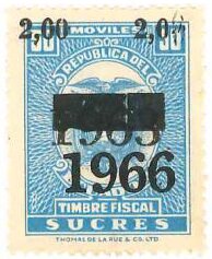 Stamp, Coat of Arms, surcharged, Ecuador,  , Coats of Arms