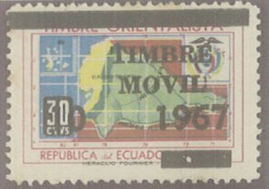 Eastern District stamp, overprinted