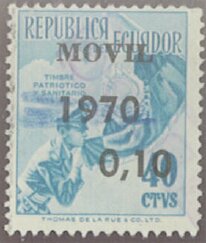 Health stamp "1970", surcharged