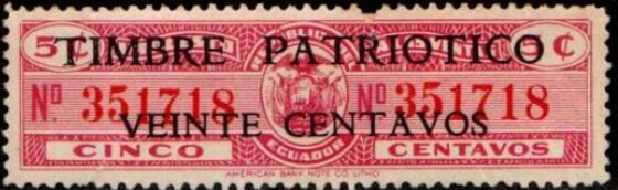 Sales Tax stamp, surcharged