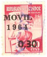 School Tax stamp, surcharged