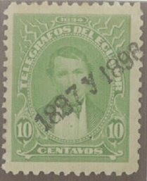 Vicente Rocafuerte Overprinted