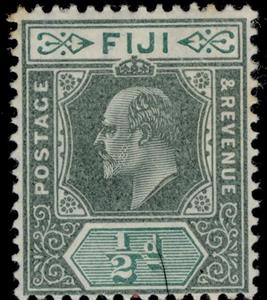 Stamp, King Edward VII, Fiji,  