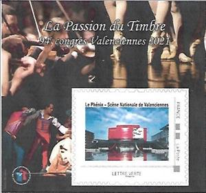 Souvenir Sheet, Stamp Passion. 94th Congress Valenciennes. Phenix, France,  , Clubs of Stamp Collectors, Concert Buildings, Conferences, Congress Centres, Orchestras, Theatre