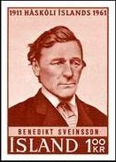 Stamp, University, Iceland,  , Politicians