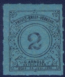Black Numeral In Ornamental Frame
