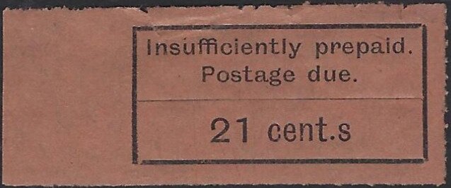 Stamp, Postage Due, Zanzibar,  , Letters (Alphabet)