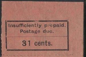 Stamp, Postage Due, Zanzibar,  , Letters (Alphabet)