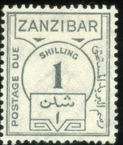 Stamp, Postage Due, Zanzibar,  , Numbers