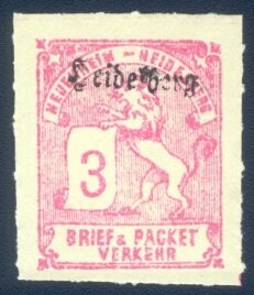 Lion and Scroll Overprinted Heidelberg in Black