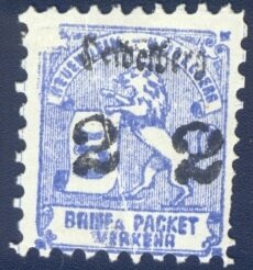 Lion and Scroll Surcharged and Overprinted Heidelberg