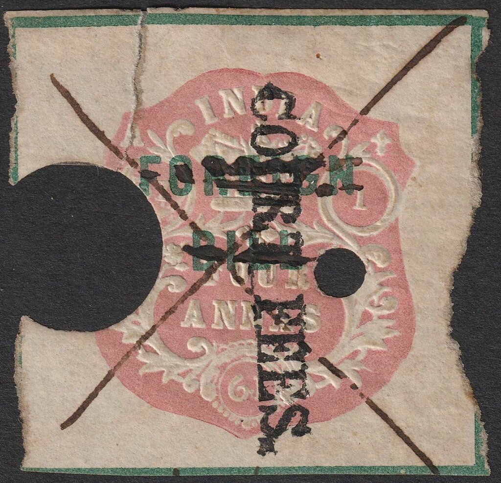 Embossed design with Imperial Crown
