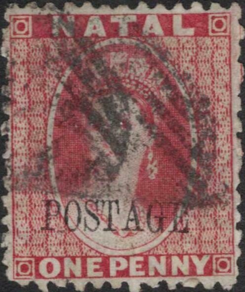 Queen Victoria (Full Face) Overprinted 'Postage'