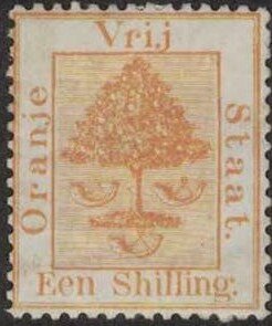 Stamp, Orange tree, Orange Free State,  