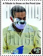 Stamp, Covid-19, Palau,  , Healthcare