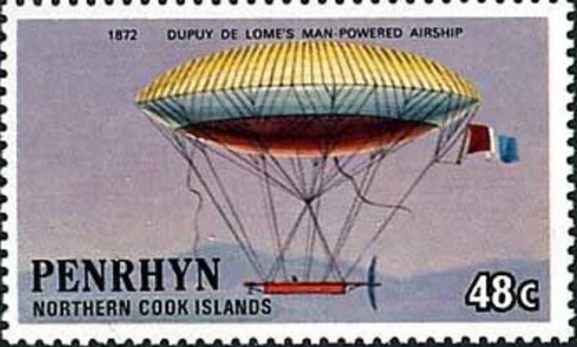 Dupuy de Lome's Man Powered Airship (1872)