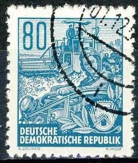 Stamp, Combines, Germany, Democratic Republic,  