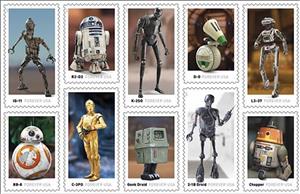 Se-tenant, Star Wars Droids, United States of America,  , film
