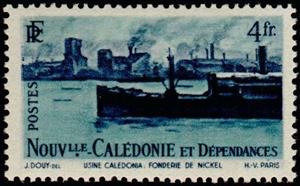 Stamp, Nickel smelter, New Caledonia,  