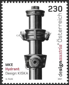 Stamp, Hydrant MKE, Design: KISKA, Austria,  , Fire-brigade
