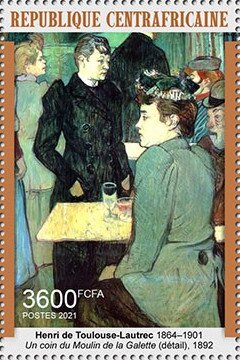 "A Corner of the Moulin de la Galette" (detail, 1892)