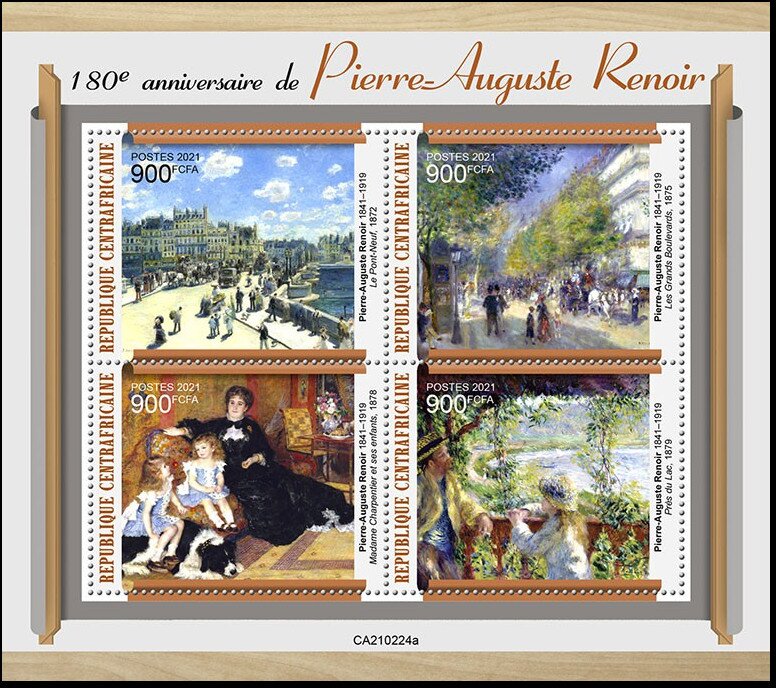 180th Birth Anniversary of Pierre Auguste Renoir