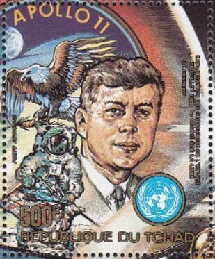 President Kennedy, Apollo 11 badge