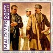 Stamp, Joseph Stalin (1878-1953), Cinderellas,  , Famous People, People