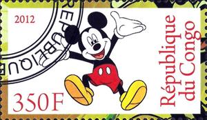 Stamp, Le Monde De Walt Disney, Cinderellas,  , Cartoons