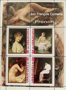 Mini Sheet, Leon Francois Comerre, French, Cinderellas,  , Nudes, Painters, Paintings, People, Women