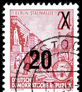 Stamp, Definitives overprinted, Germany, Democratic Republic,  