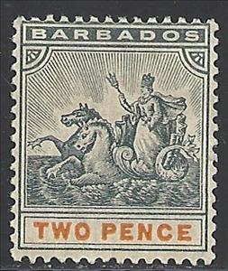 Stamp, Issues of 1892-1903, Barbados,  