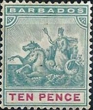 Stamp, Arms, Barbados,  