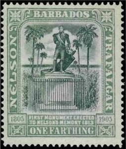 Stamp, Nelsons Monument, Barbados,  