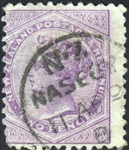 Stamp, Queen Victoria, New Zealand,  