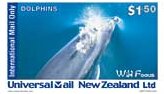 Stamp, Dolphins. Wild Focus 4, Personalized and Private Mail Stamps,  , Animals (Fauna), Dolphins, Mammals, Sea (Marine) Mammals, Sea Life