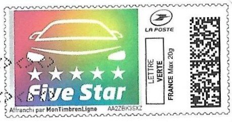 Stamp, Five Star Garage, Personalized and Private Mail Stamps,  , The Automobile Industry
