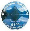 Stamp, Mitre Peak 2, Personalized and Private Mail Stamps,  , Lakes, Landscapes, Mountains, Round Stamps