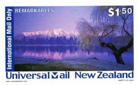 Stamp, Remarkables, Personalized and Private Mail Stamps,  , Lakes, Landscapes, Mountains