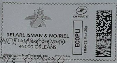 Stamp, Selarl Isman Noirel Notaires, Personalized and Private Mail Stamps,  , Lawyers - Advocates