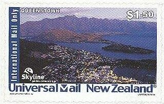 Stamp, Skyline, Queenstown 5, Personalized and Private Mail Stamps,  , Coastal Areas, Landscapes, Townscapes / City Views