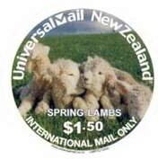 Stamp, Spring Lambs 2, Personalized and Private Mail Stamps,  , Animals (Fauna), Infant Animals, Mammals, Round Stamps, Sheep