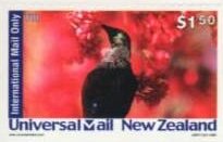 Stamp, Tui 3, Personalized and Private Mail Stamps,  , Animals (Fauna), Birds, Round Stamps