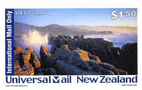 Stamp, West Coast 2, Personalized and Private Mail Stamps,  , Coastal Areas, Landscapes, Rocks