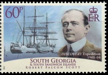 Capt. R. Falcon Scott and "Discovery"