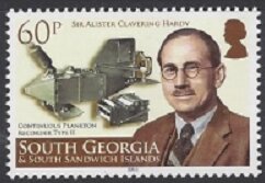 Stamp, Hardy and Plankton Recorder type II, South Georgia and The South Sandwich Islands,  , Biologists, Measuring Instruments, Scientists