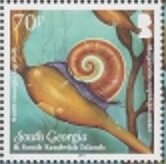 Stamp, South Georgia top shell, South Georgia and The South Sandwich Islands,  , Animals (Fauna), Sea Life, Shells