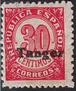 Stamp, Numeral, Tangier, Spanish Post Office,  